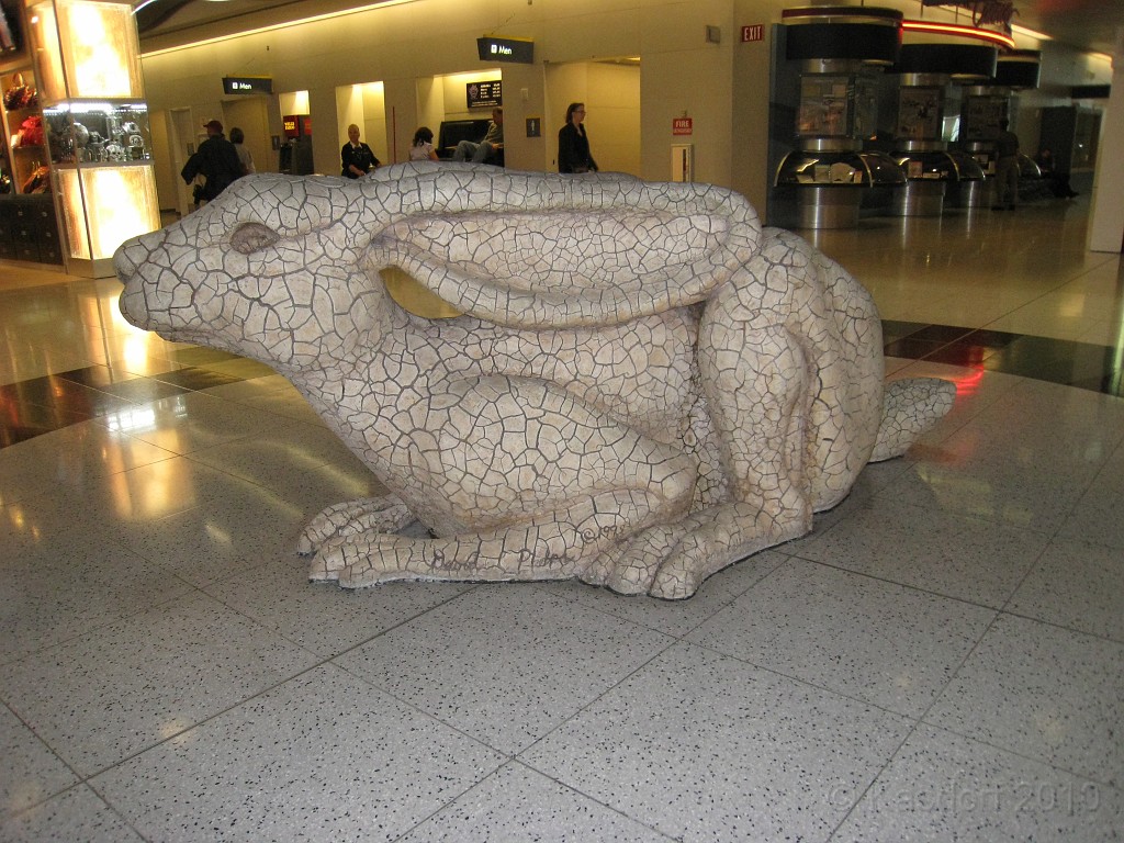 Las Vegas 2010 - Gettin out of Town 0101.JPG - The 2010 Las Vegas Fire - Ice and Sweat Tour. Half Marathon, Red Rock Canyon, Mt. Charleston, Casinos, Valley of Fire.... and buffets!Hey, this is the "down town" cousin of the rabbit in Valley of Fire!